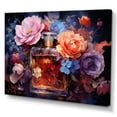 thumbnail image 2 of Designart "Floral Perfume Vibrant gracefulness I" Fashion Canvas Print, 2 of 5