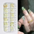 thumbnail image 4 of 1 Box Nail Art Kit Stunning Aurora Rhinestone Create Stylish Nail Looks Flat Bottom Manicure Art Accessories, 4 of 10