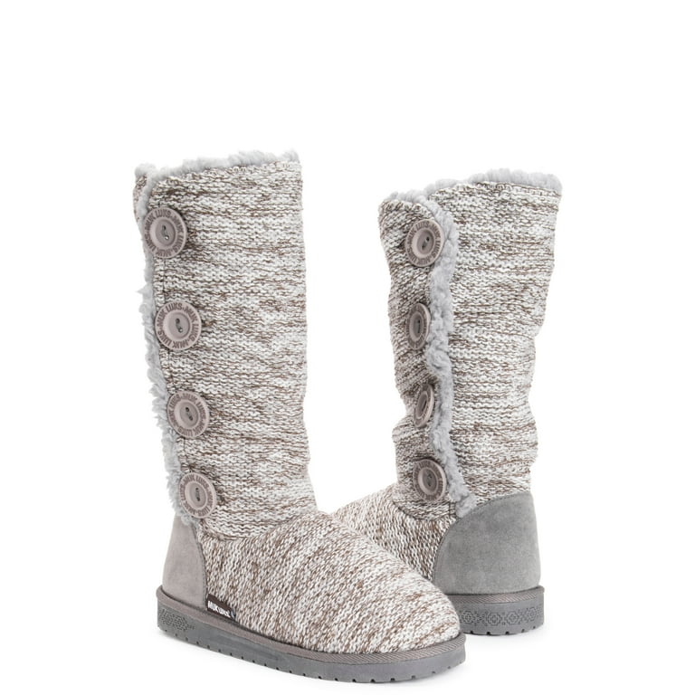 Muk Luks Liza Faux Fur Lined Button Boot Women s Walmart