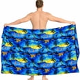 thumbnail image 6 of HAPPY BAY Men's Swim Trunk Bathing Suit Sarong Pareo Beach Wrap One Size Blue-F329 Summer Vacation Aloha, 6 of 6