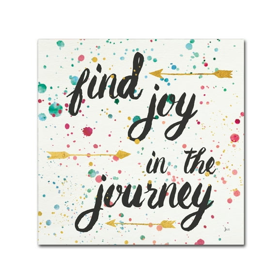 Trademark Fine Art 'Think Happy I' Canvas Art by Jess Aiken