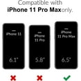 thumbnail image 2 of for iPhone 11 Pro Max Case Clear, Transparent Thin Slim Flexible TPU Cute Cover Aesthetic Design, Soft Silicone Rubber for Women Girl, Non-Yellowing Protective Airbag Gel Bumper, Clear Black, 2 of 14