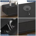 thumbnail image 3 of Blotout 78.7''Minimalist Floating TV Stand, Modern Wall-Mounted Media Console with 4 Drawers, Soft Close Hydraulic Cabinets, Round Corner & Cable Management for Wall-mounted TV Up to 90'', 3 of 8