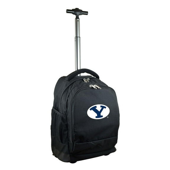 Black BYU Cougars 19'' Premium Wheeled Backpack