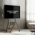 thumbnail image 2 of FITUEYES Storage Rolling TV Cart Height Adjustable Corner TV Stand Mount for TVs Up to 65 Inch, 2 of 4