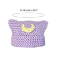 thumbnail image 3 of Knitted Hat for Women Ear Hat Handmade Crochet Hat Fashion Sweet Hat Winter Warm Headwear, 3 of 8