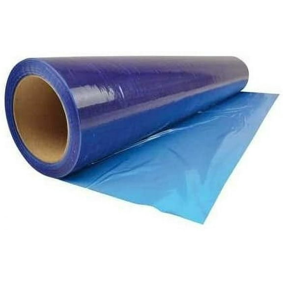 Duct Outlet Adhesive Plastic Wrap Protection Film 2.5Mil - Blue - HVAC - Home and Construction (24" x 200ft)