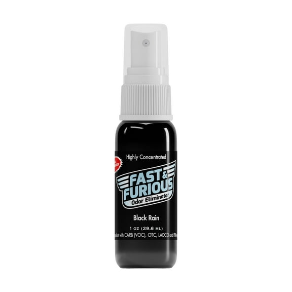 Fast & Furious Odor Eliminator, Black Rain Scent, 1 fl. oz.