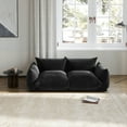 thumbnail image 6 of bokifol 2-Seat Modular Cloud Couch for Small Spaces,Easy to Assemble Cloud Couch for Living Room,Office,Black, 6 of 7