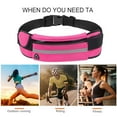 thumbnail image 7 of Yucurem Mini Jogging Waist Bags, Running Elastic Belt Waist Pack, Mobile Phone Pouch for Outdoor Sport (Rose Red), 7 of 7