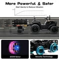 thumbnail image 5 of Outfunny 24V Ride on Toy for Big Kids, Powered Ride On Tractor with Trailer & Remote - Black, 5 of 10