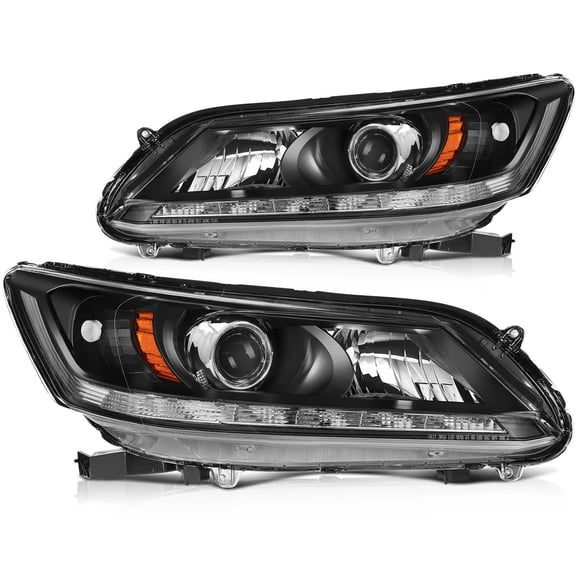 ECCPP Headlight Assembly for Honda For Accord 2013-2015 Driver and Passenger Side Headlamps