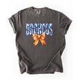 thumbnail image 4 of Broncos Orange Floral Bow Shirt for Women & Teens Trendy Team Spirit Sports Fan Graphic Tee Pepper Shirt Adult Medium, 4 of 7