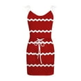thumbnail image 4 of XFHLMJFF Womens Dresses Bodycon Summer Casual Sundress Cute Fashion Stripe Sleeveless Backless Camisole Mini Chic Frocks Vacation Holiday, 4 of 4