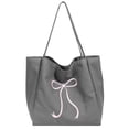 thumbnail image 2 of Bolso hobo elegante Cgtredaw con lazo para Mujer Lona fiesta, 2 of 9