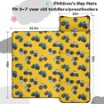 thumbnail image 5 of Monster Cartoon Truck Yellow Pattern Teens Toddler Nap Mat with Pillow, Sleeping Mat Bag for Preschool Daycare 59"x22", 5 of 6