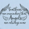 thumbnail image 2 of CafePress - Feathers Are Reminders That Angels Are A Body Suit - Baby Light Bodysuit, Size Newborn - 24 Months, 2 of 4