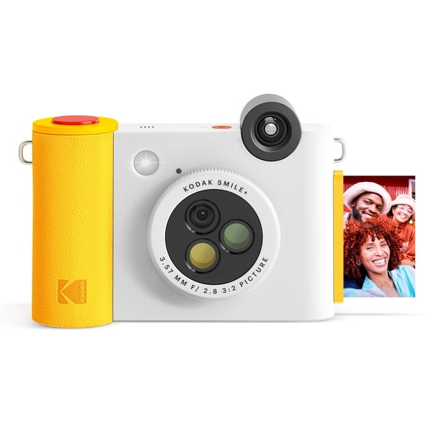 Kodak Smile+ Appareil Photo Numérique à Impression Instantanée 2x3 avec Objectif - Blanc
