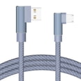 thumbnail image 1 of Maoww Double Elbow Data Cable 8Pin Replacement for Android TYPE-C Nylon Braided Fast Charging Phone Line, 1 of 7