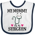 thumbnail image 3 of Inktastic Surgeon Mom Baby Girls Baby Bib, 3 of 4