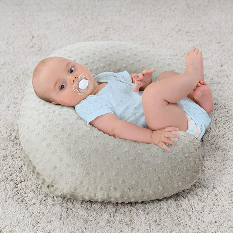 Minky Dots Nursing Pillow Cover Case Plush Breathable Breastfeeding Pillow Slipcover Fits Nursing Pillow Super Soft Snug Positioners for Baby Boy