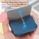 thumbnail image 3 of Portatarjetas Uxcell, Estuche para Tarjetas de Negocio de Cuero PU, Portatarjetas de Nombre de Negocio con Cierre Magnético para Hombres y Mujeres, Azul, 3 of 6
