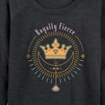thumbnail image 3 of Disney Princess - Royally Fierce - Women's Lightweight French Terry Long Sleeve Shirt, 3 of 5