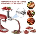 thumbnail image 3 of CHAO Accesorios para picadora de carne Kitchenaid, picadora de carne KitchenAid para procesador de alimentos, con 3 platos de molienda y 2 tubos de relleno para picadora de carne Kitchenaid Artisan, 3 of 5