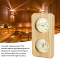 thumbnail image 4 of Wooden  Hygrothermograph Golden Plate 0 To 120 Celsius 0 To 100 Humidity   For Indoor Family, 4 of 8