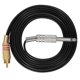 thumbnail image 2 of Línea de gancho de silicona para kit de conversión de máquina de tatuaje con inserción de interfaz RCA recta (negro), 2 of 10