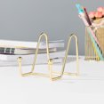 thumbnail image 3 of MasteelfCA 2 Pcs Photo Iron Display Rack Book Painting Display Stand Plate Exhibiting Bracket Holder - Size L and S(Golden), 3 of 7
