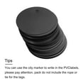 thumbnail image 4 of Unique Bargains 100pcs Waterproof Shipping Tags, PVC Metal Eyelet Durable Label Tear Resistant Blank Tag Black, 4 of 6