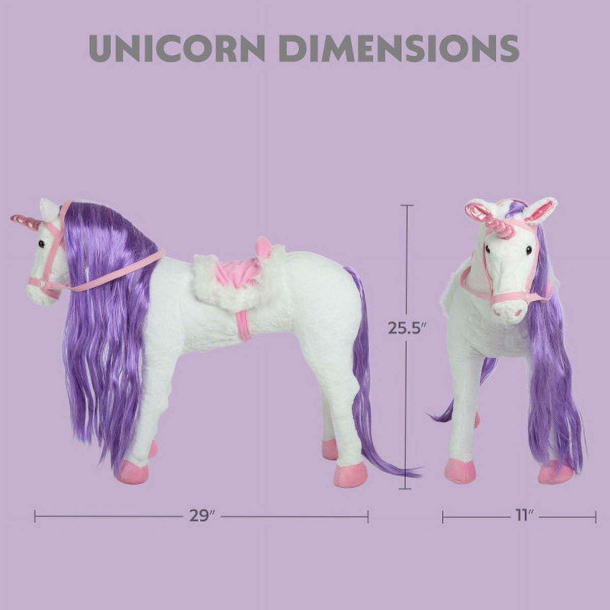 Ride On Stationary Unicorn Horse with Gallop and Neigh Sounds