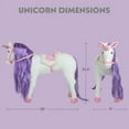 thumbnail image 4 of Ride On Stationary Unicorn Horse with Gallop and Neigh Sounds, 4 of 6