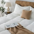 thumbnail image 6 of Twin Size Mattress Topper White Luxury Down Alternative Fiber Mattress Topper with Elastic band, 6 of 7