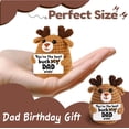 thumbnail image 2 of You're the Best Dad Ever - Mini Funny Dad Gift from Daughter Son, Funny Handmade Crochet Father Gifts for Birthday Valentines Fathers Day Christmas, Cute Small Present for Daddy Papa, 2 of 7
