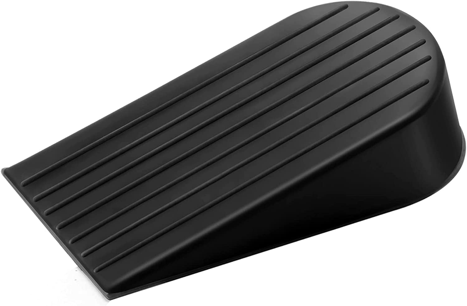 Black Extra Large Door Stopper, High 1.9 Inches Big Door Stop for Floor ...