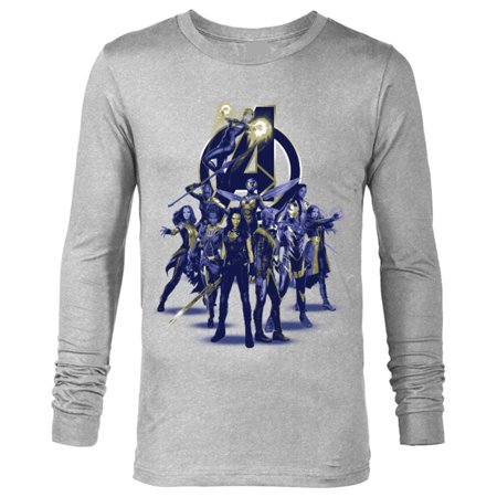 Marvel Avengers: Endgame Female Super Heroes – Long Sleeve T-Shirt for Men – Customized-Athletic Heather