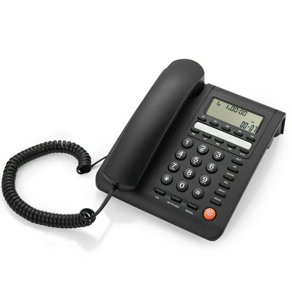 M59 English Telephone With LCD Caller Display Call Record Big Button Telephone Simple Landline Phone For Home Offices