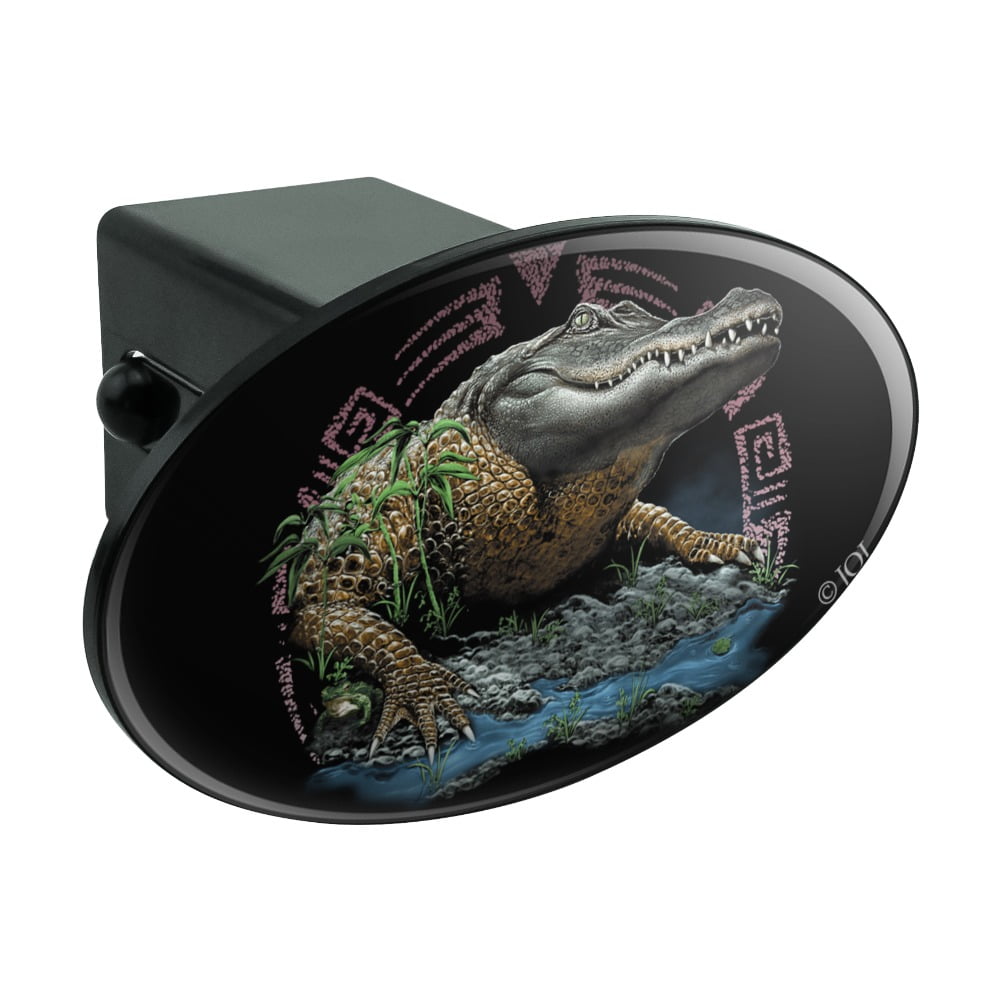 Aztec Alligator Gator Oval Tow Trailer Hitch Cover Plug Insert ...