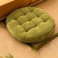 thumbnail image 3 of Tapicería de tatami circular engrosada, tapicería, reposapiés de color sólido, 3 of 5