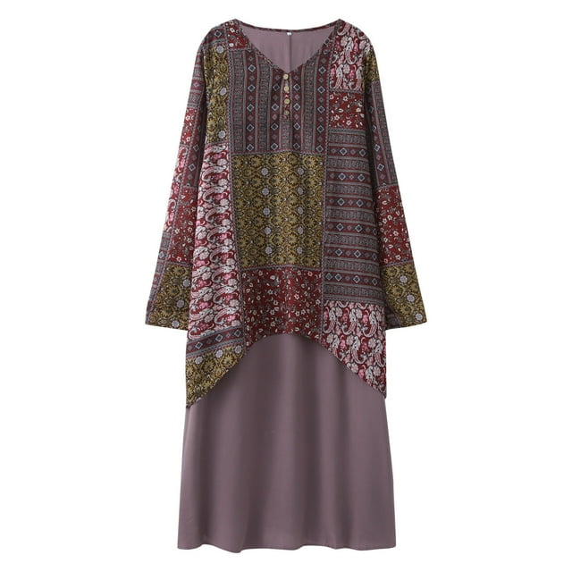 GWAABD Women's Short Sleeve Tshirts Women Cotton And Linen Loose Two