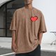 thumbnail image 1 of Tops para hombre, blusas y camisas de cuello redondo y manga corta para hombre, camisetas deportivas informales con estampado desgastado para hombre, blusas de cuello redondo y manga corta para hombre, 1 of 5