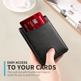 thumbnail image 7 of Slim Wallets for Men -Artificial Leather Money Clip Mens Wallet - RFID Blocking Front Pocket Bifold Wallet - Minimalist Credit Card Holder with Gift Box, 7 of 7