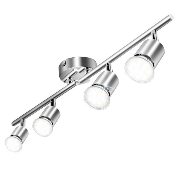 Modern LED 3/4 Light Track Lighting Kit, Flush Mount Wall or Ceiling