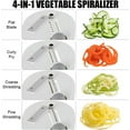 thumbnail image 2 of 4-IN-1 Vegetable Spiralizer Zucchini Noodle Maker with Strong Suction Cup and Easy Cleaning, 2 of 6