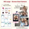 thumbnail image 5 of PTHTECHUS 2.8" Kids Phone Toddler Learning Toy Gifts with Dual Camera Habit Tracker Games Alphabet Educational Learning Toys Birthday Easter Gifts for 3-7 Y/O pink, 5 of 8