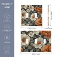thumbnail image 2 of Yayeee Toggle Light Switch Wall Plate 3-Gang 6.37"x4.48" Decorative Outlet Cover, Gray Floral Pattern, 2 of 7