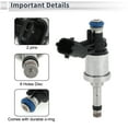 thumbnail image 3 of Inyector de combustible para Cadillac CTS 3.6 2008-2011 Boquilla de combustible de coincidencia de flujo No.12638530 1 Pc, 3 of 7