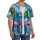 thumbnail image 2 of Fotbe Little Sea Turtles Camisa Estampada de Manga Corta para Hombre, Casual de Verano, Estilo Playero, Sin Arrugas-4X-Large, 2 of 5